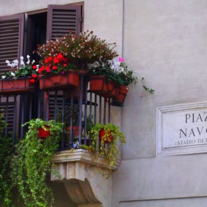 Piazza Navona balcony